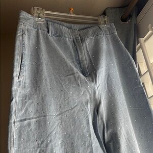 House of Harlow 1960 Light Blue Flare Jeans